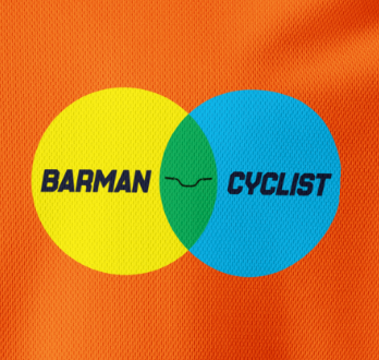 BARMAN HANDLEBARS CYCLIST - Unisex sports jersey Orange, Red