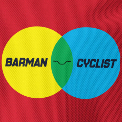 BARMAN HANDLEBARS CYCLIST - Unisex sports jersey Orange, Red