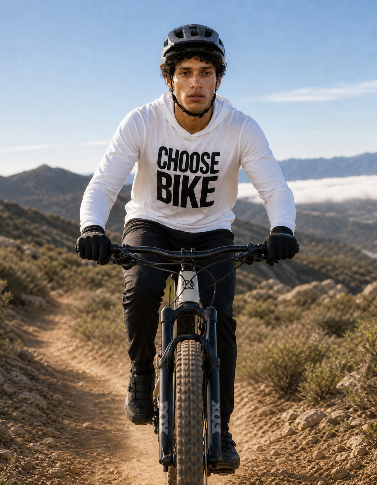 CHOOSE BIKE - Unisex Hoodie Heavy White