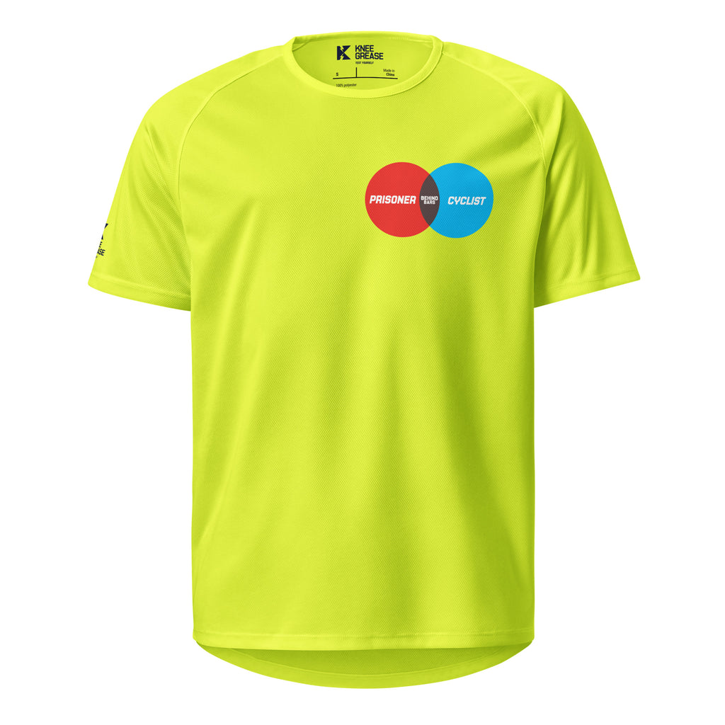 BARMAN BEHIND BARS CYCLIST - Unisex sports jersey Yellow
