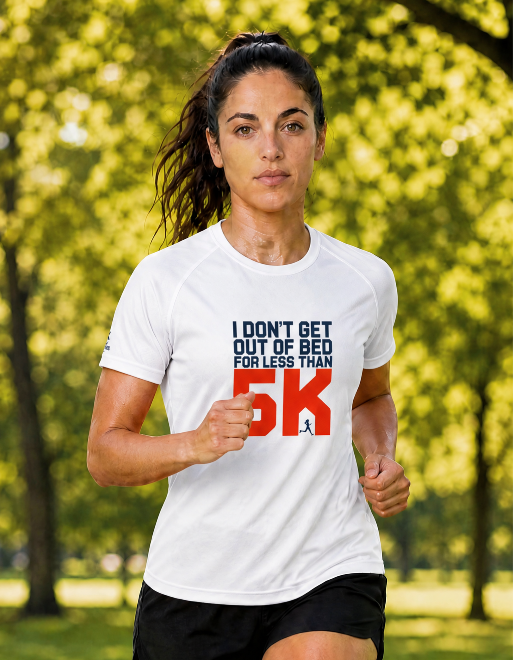 OUT OF BED 5K - Unisex sports jersey White