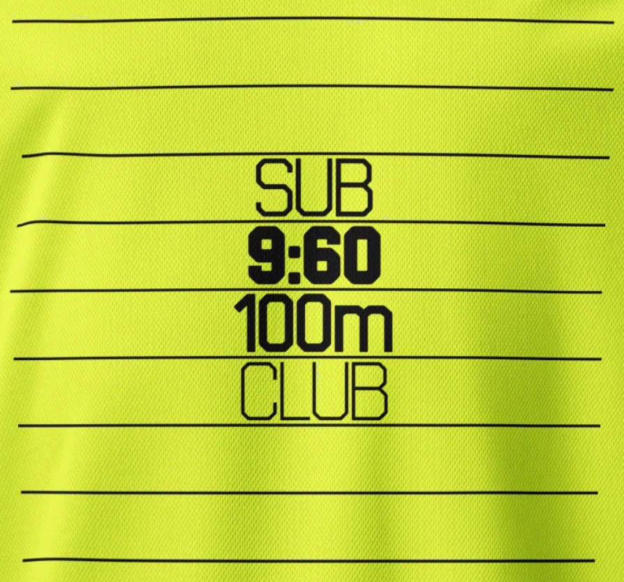 Sub 9:60 100m CLUB