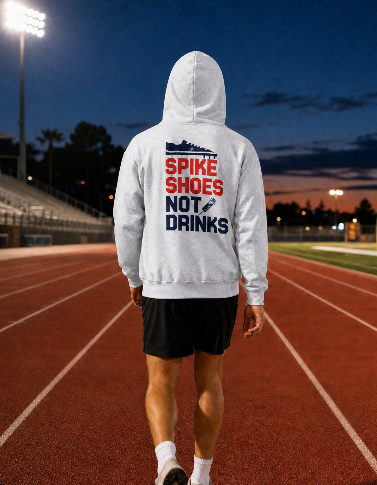 SPIKE SHOES NOT DRINKS Unisex heavy blend zip hoodie