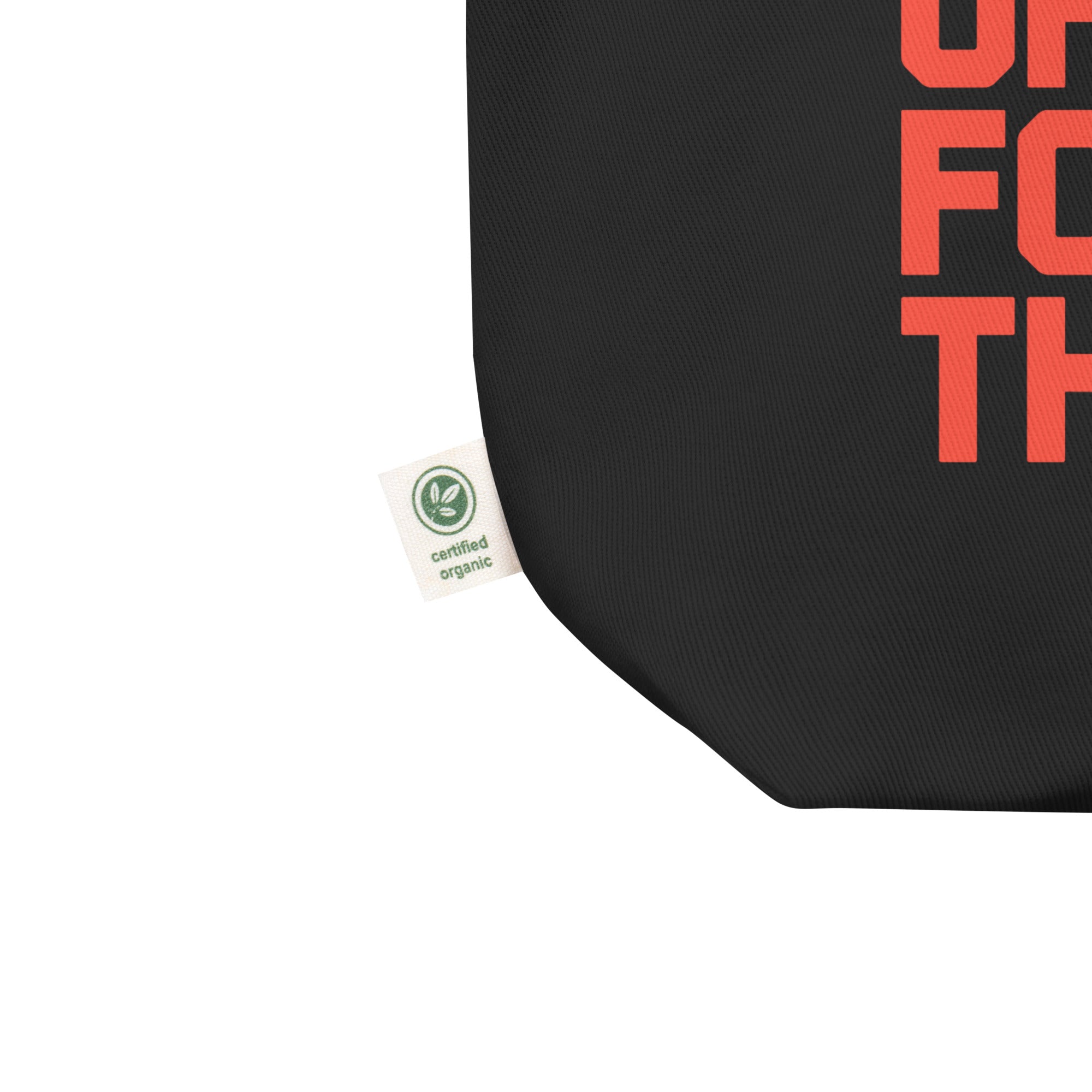 I DON'T GET OUT OF BED FOR LESS THAN 10K (large type) Eco Tote Bag Black