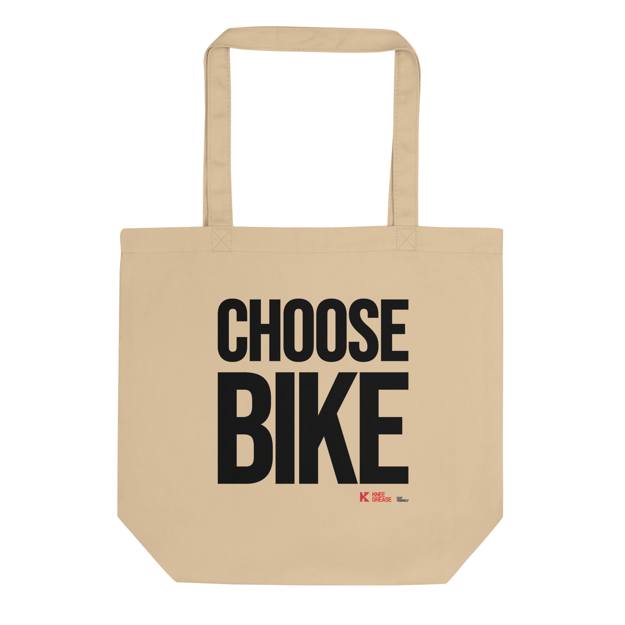 CHOOSE BIKE Eco Tote Bag tan
