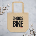 CHOOSE BIKE Eco Tote Bag tan