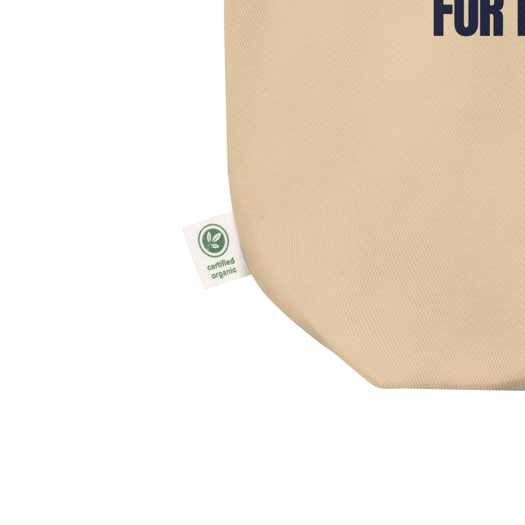 I DON'T GET OUT OF BED FOR LESS THAN 10K (small type) Eco Tote Bag tan
