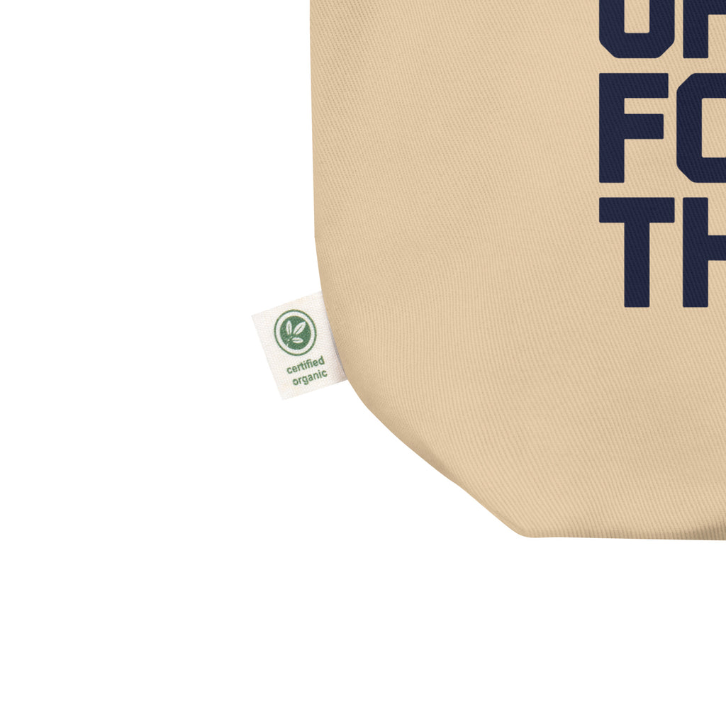 I DON'T GET OUT OF BED FOR LESS THAN 10K (large type tan) Eco Tote Bag