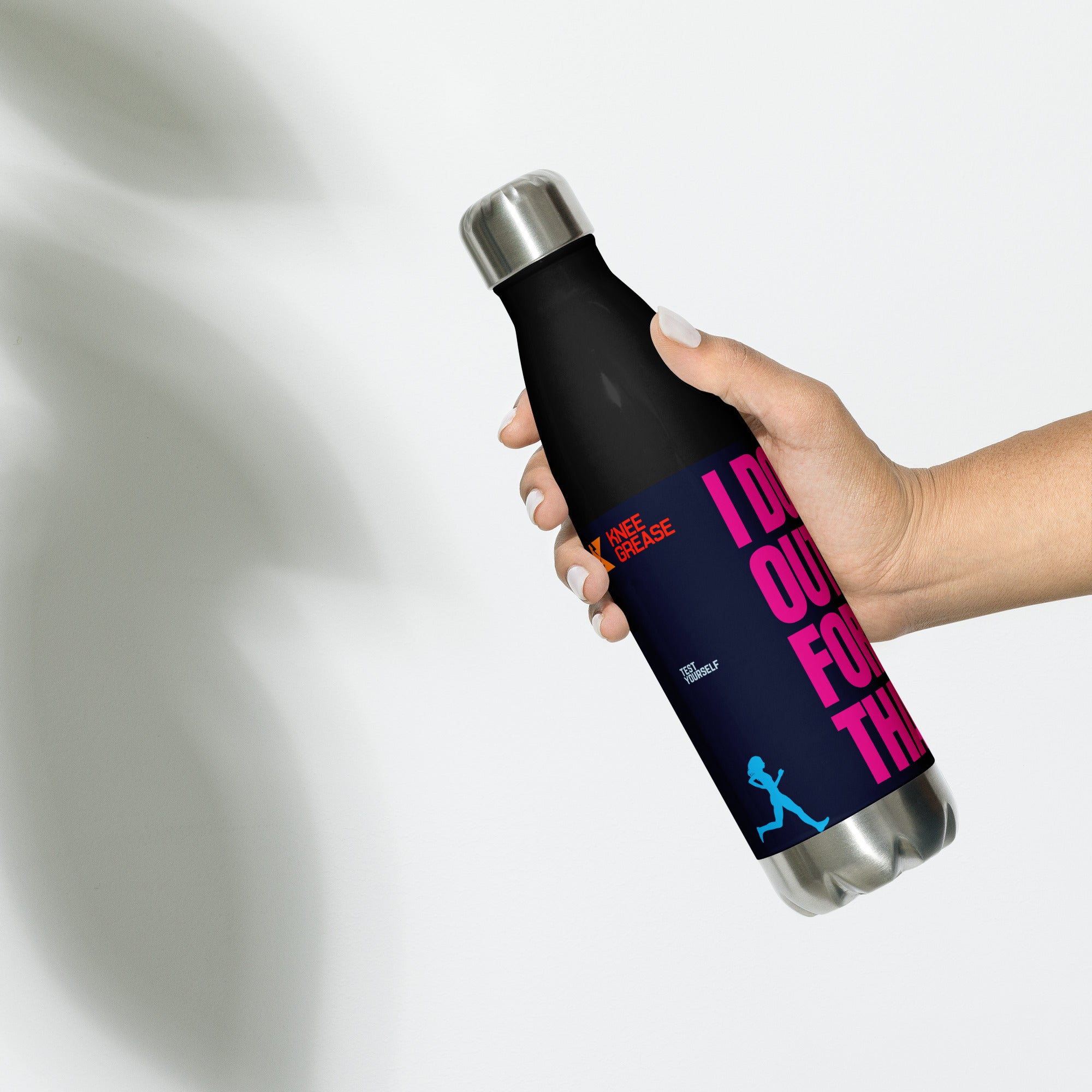 I DON'T GET OUT OF BED FOR LESS THAN 42.2K Stainless steel water bottle