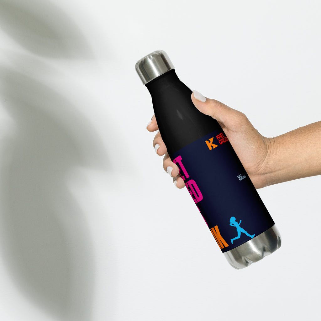 I DON'T GET OUT OF BED FOR LESS THAN 21.1K Stainless steel water bottle