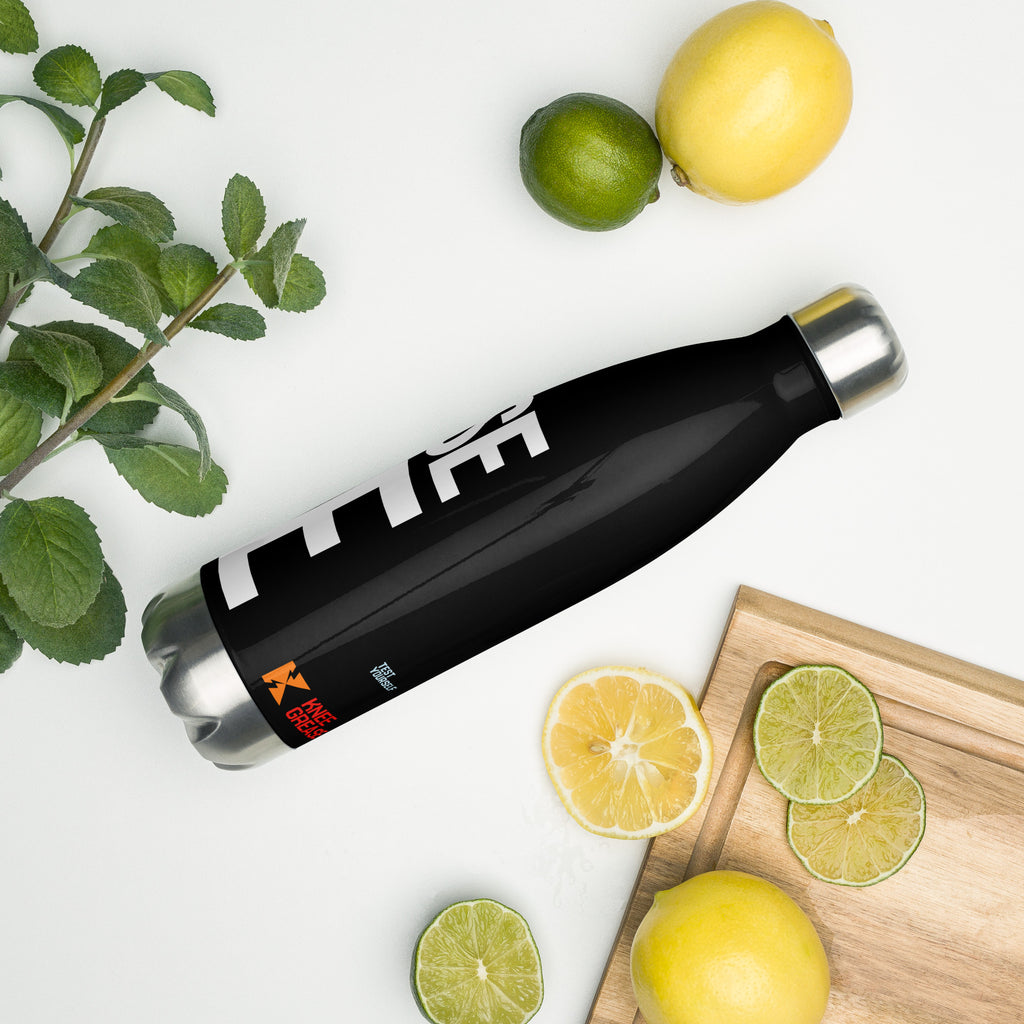 CHOOSE BIKE Stainless steel water bottle black